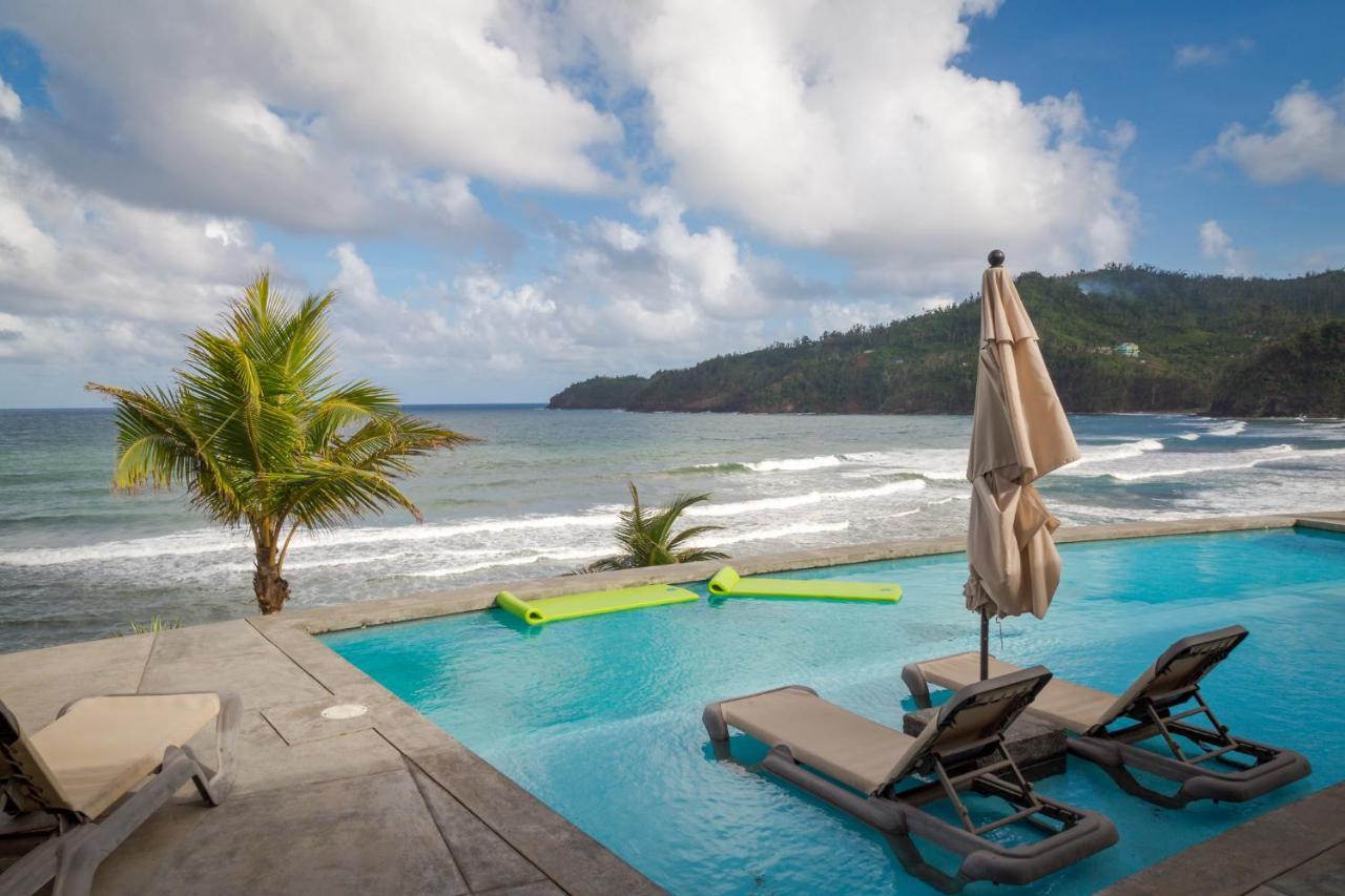 Pagua Bay House - Oceanfront Cabana'S Marigot Екстериор снимка